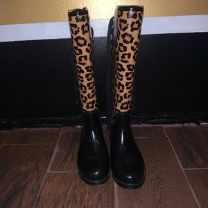 Coach Leopard Rainboots